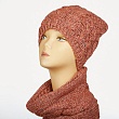 Комплекты Gulyann Knitwear Sonique 3 флис (шапка+шарф-кольцо) Комплект - персик