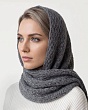 Шарфы, снуды, прочие Paola Belleza 601 PB Косынка женская (128 х 58) - серый