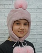 Головные уборы ВЛАДИ Пончик Шапка - 25 розовый кролик рекс