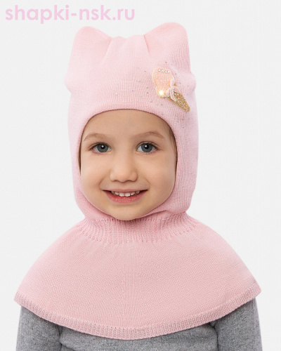 Дина Шлем для девочки (4-6 лет) - Шапки-НСК. Головные уборы оптом и в розницу.