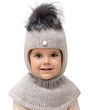 Головные уборы Kotik Кажет Шлем для девочки (2-8 лет) - серый