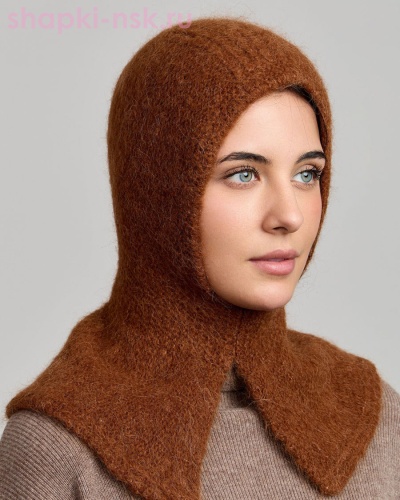 260151 SR Капор-манишка (56-58) - Шапки-НСК. Головные уборы оптом и в розницу.