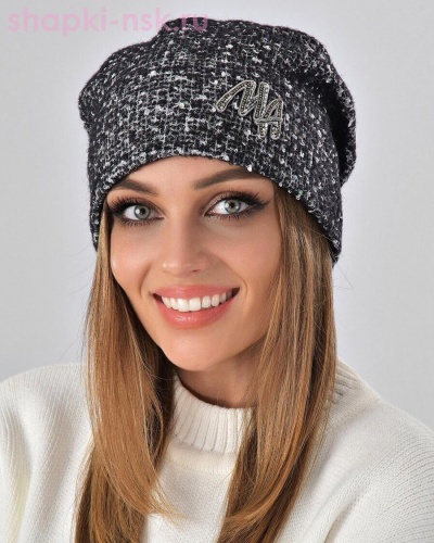 Букле пайетка вышивка Шапка флис (56-58) - Шапки-НСК. Головные уборы оптом и в розницу.