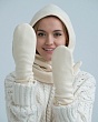 Перчатки, варежки, митенки Verenitsa (Svetlitsa) 164.01/00-28 флис Варежки - св.бежевый