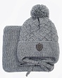 Комплекты Поляярик 82-62-F (шапка+снуд) Комплект - серый