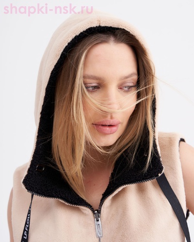 Саша двусторонний капюшон экомех пума Капюшон (56-58) - Шапки-НСК. Головные уборы оптом и в розницу.