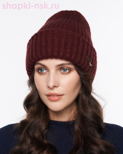 Модель: 283 PB Шапка женская (56-58), Цвет: бордовый 283 PB Шапка женская (56-58) - Шапки-НСК. Головные уборы оптом и в розницу.