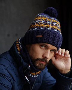 MM 446 F 446 Комплект мужской флис (шапка+снуд)