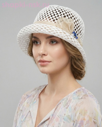 Алина 2-бант Шляпа женская - Шапки-НСК. Головные уборы оптом и в розницу.