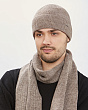 Комплекты Static 4922-1 флис (шапка+шарф) Комплект - 007 т.бежевый