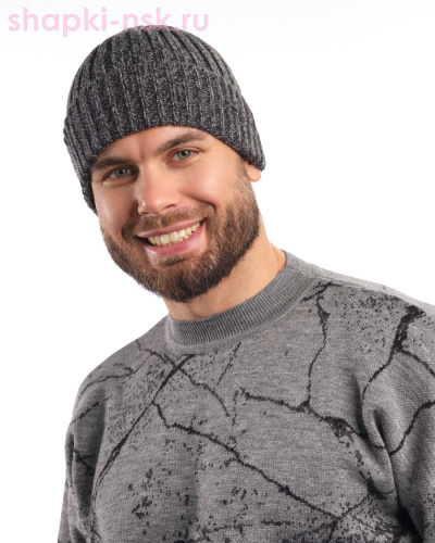 6331 Шапка мужская флис (57-59) - Шапки-НСК. Головные уборы оптом и в розницу.