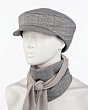 Головные уборы Инга Шляпный дом Варшава Комплект женский (кепка+бактус) (57-59) - св.серый