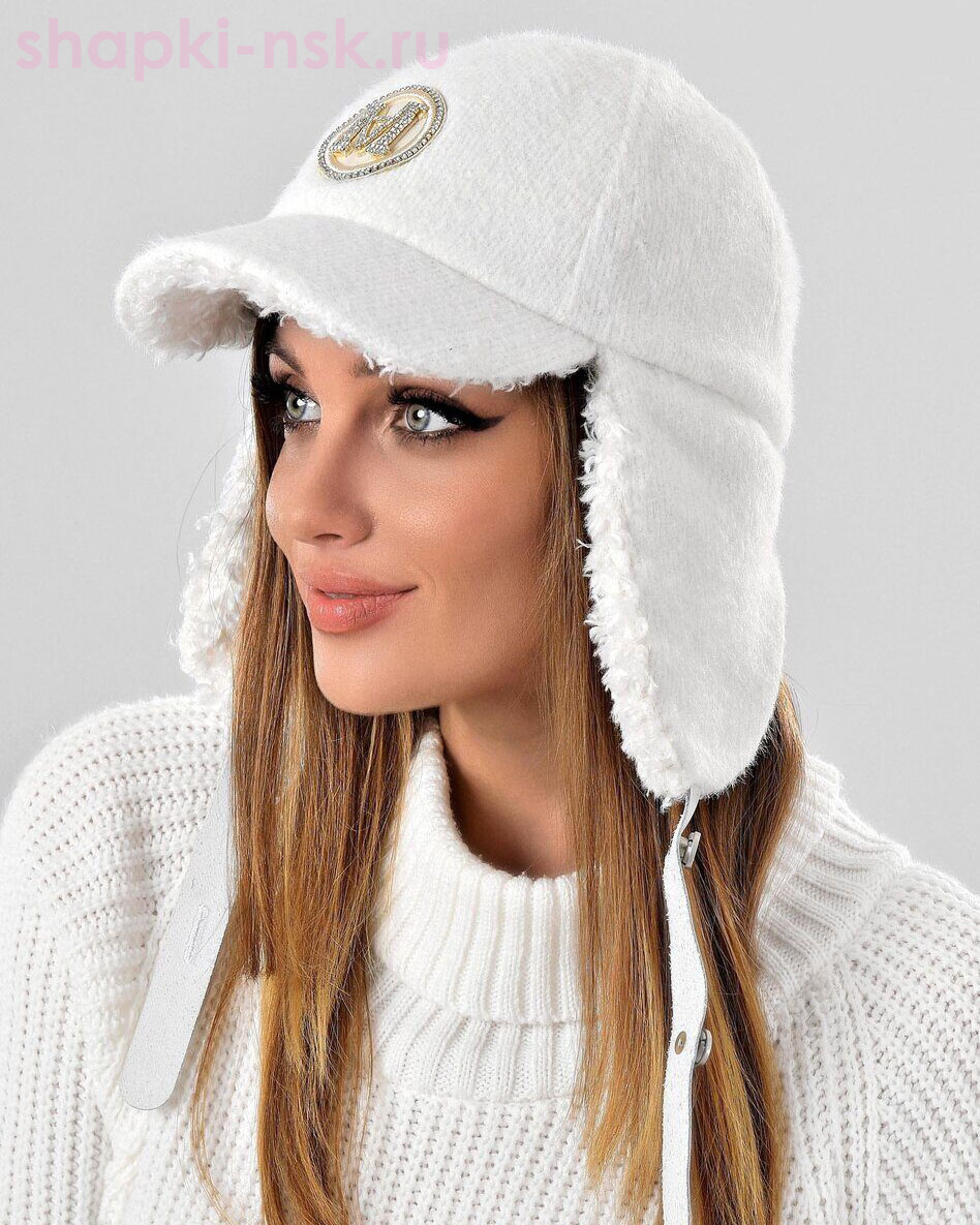 Ангора длинные уши МА мини Бейсболка флис женская (56-58)