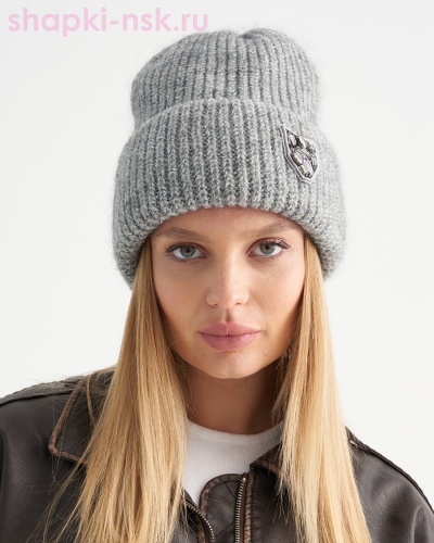 Рафаэла Селия шеврон Бини женская флис (56-58) - Шапки-НСК. Головные уборы оптом и в розницу.