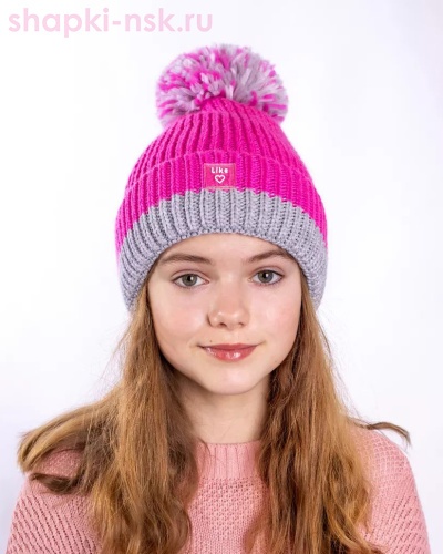 11506/2 MGH Колпак для девочки флис (54-56) - Шапки-НСК. Головные уборы оптом и в розницу.