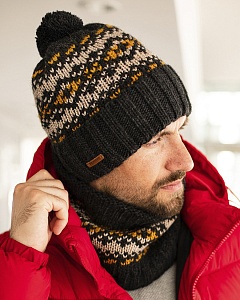 MM 446 F 446 Комплект мужской флис (шапка+снуд)