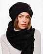 Модель: 0193к СП Комплект женский флис (колпак+шарф) (56-58), Цвет: черный Комплекты Avenue 0193к СП Комплект женский флис (колпак+шарф) (56-58) - 1