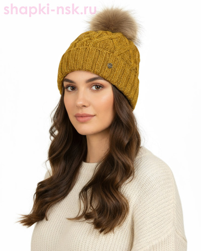 2418 Шапка женская флис (56-58) - Шапки-НСК. Головные уборы оптом и в розницу.