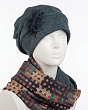 Комплекты Avenue 0121к СП Комплект женский флис (шапка+снуд) (56-58) - 592/1 изумруд