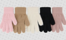 142-TGg Перчатки для девочки (15 (7-8 лет))