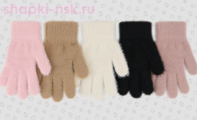 142-TGg Перчатки для девочки (15 (7-8 лет)) - Шапки-НСК. Головные уборы оптом и в розницу.