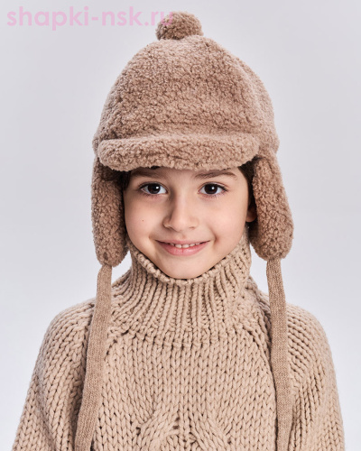 Эллиот Ушанка для девочки (46-50) - Шапки-НСК. Головные уборы оптом и в розницу.