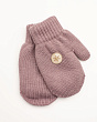 Перчатки, варежки, митенки Теплыши 091-TMg Варежки для девочки (7-8 лет) - пепел розы