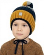 Модель: 12715/2 MBH Колпак для мальчика флис (48-50), Цвет: горчица-т.синий Головные уборы Marhatter 12715/2 MBH Колпак для мальчика флис (48-50) - 1