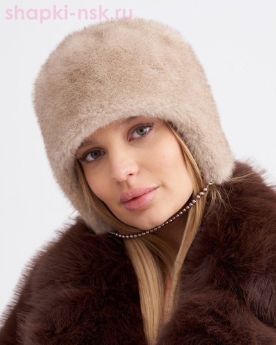 Марго экомех норка Ушанка флис (56-58) - Шапки-НСК. Головные уборы оптом и в розницу.
