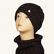 Комплекты Gulyann Knitwear Sonique 2 флис  (колпак+шарф-кольцо) Комплект - черный