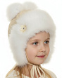 Головные уборы Colibri 244-З Шалунья Ушанка для девочки (48-50) - топленое молоко