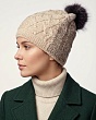 Головные уборы Snezhna (marhatter) 7126/2 SWH Шапка женская флис (56-58) - св.бежевый-св.бежевый