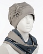 Комплекты Avenue 0121к СП Комплект женский флис (шапка+снуд) (56-58) - 447 серо-зеленый