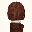 Комплекты Wag 851 T (шапка+шарф) Комплект - коричневый-бежевый