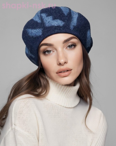 517 Берет женский флис (56-58) - Шапки-НСК. Головные уборы оптом и в розницу.