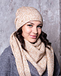 Комплекты Fomas M 1153 S 1153 Комплект женский флис (колпак+косынка) (56-58) - бежевый