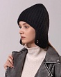 Головные уборы Levelpro Агава пряжа Енот Ушанка женская (56-58) - черный