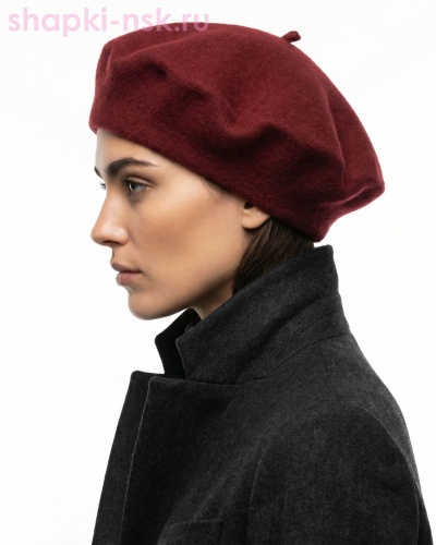 1249 WH Берет (56-58) - Шапки-НСК. Головные уборы оптом и в розницу.