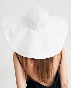 Бабочка кружево Шляпа лён (56-57)