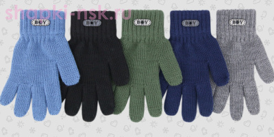 038-TGm Перчатки для мальчика (5-6 лет) - Шапки-НСК. Головные уборы оптом и в розницу.