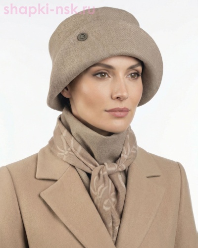 Ксения Комплект (шляпа+косынка) (57-59) - Шапки-НСК. Головные уборы оптом и в розницу.