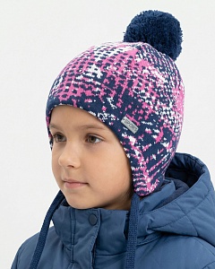 9398/2 MGU Ушанка для девочки флис (50-52)
